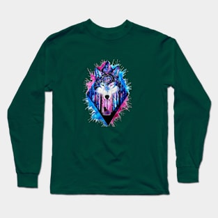 Galaxy Wolf Long Sleeve T-Shirt